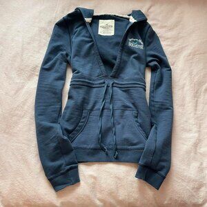 Y2K Navy Hollister Babydoll Sweater